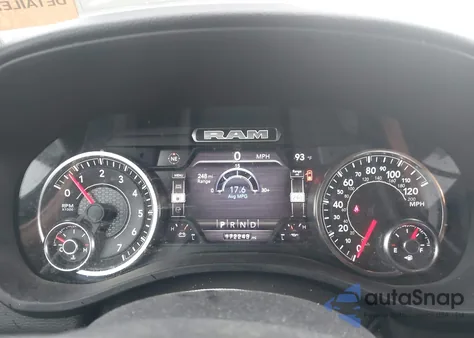 2022 Ram 1500 Big Horn 4X4 5'7 Box из США, поврежденный, VIN 1C6SRFFTXNN379092